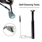 Golf Iron Wedge Sharpener Club Cleaner Brush Kit (Black)
